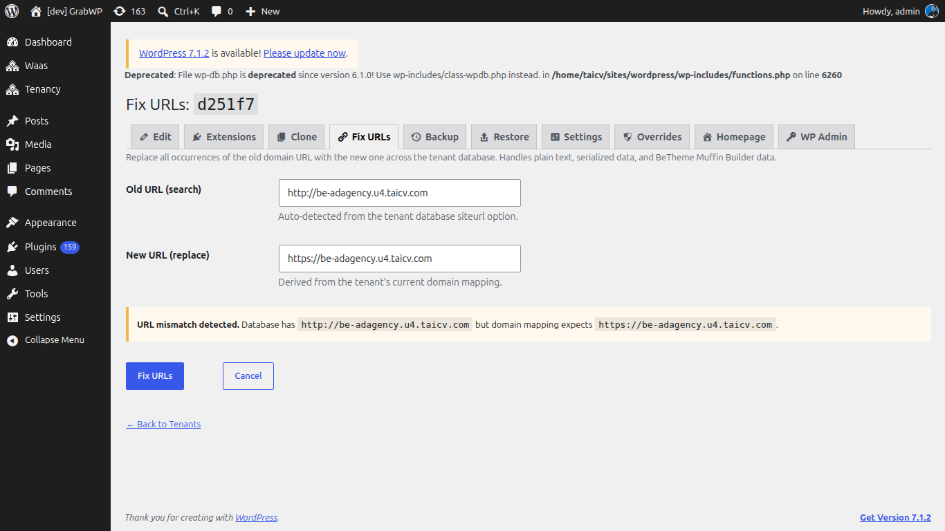 Fix URLs